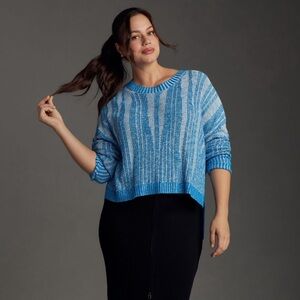 Anthropologie Pilcro Textured High-Low Pullover Sweater